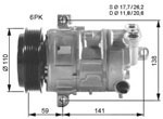 FC1844 A/C Compressor 51831803 9520079JA0 FIAT BRAVO I 2006-